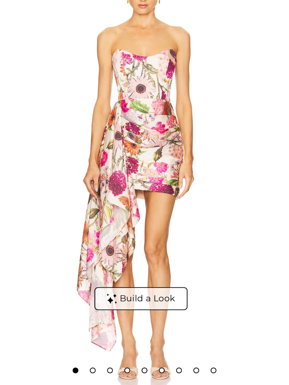NWT Katie May Chasing Dawn Gown in Pink Daisy (size M)
